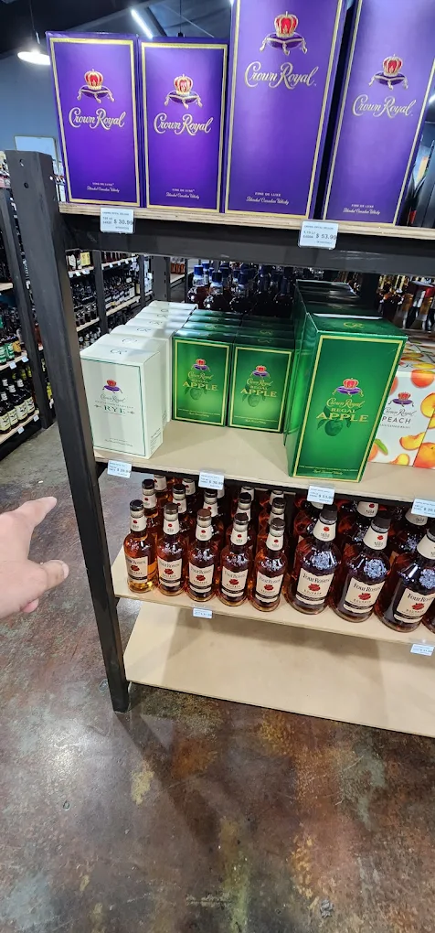 Spirits display at Trenton Liquors