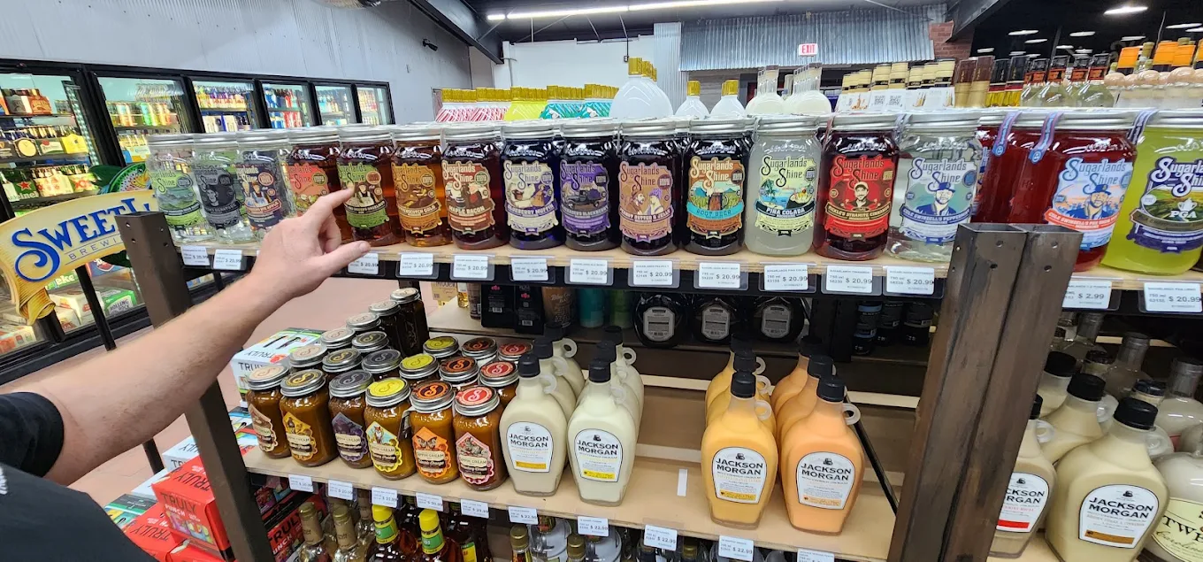 Moonshine and specialty spirits on display at Trenton Liquors
